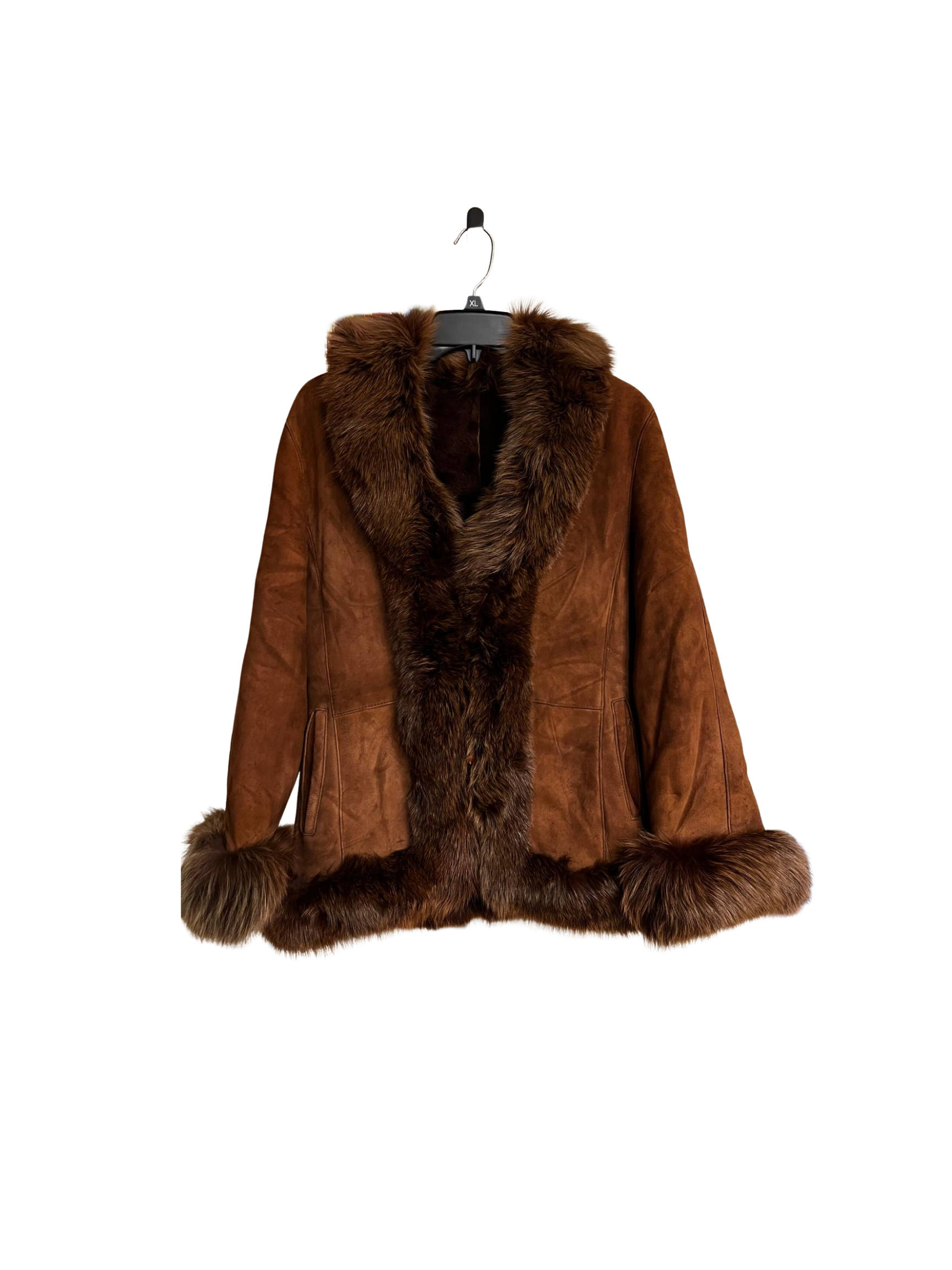 Shearling Fur Suede Jacket
